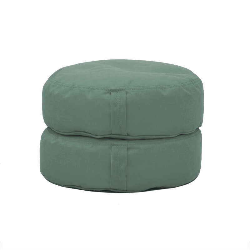 Coussin à billes rond 16 po Element, Turquoise poussiéreux