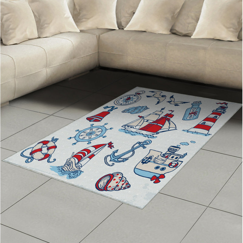 Tapis décoratif en fibre de polyester à haute densité, Rectangle— 4 pi x 5 pi 8 po