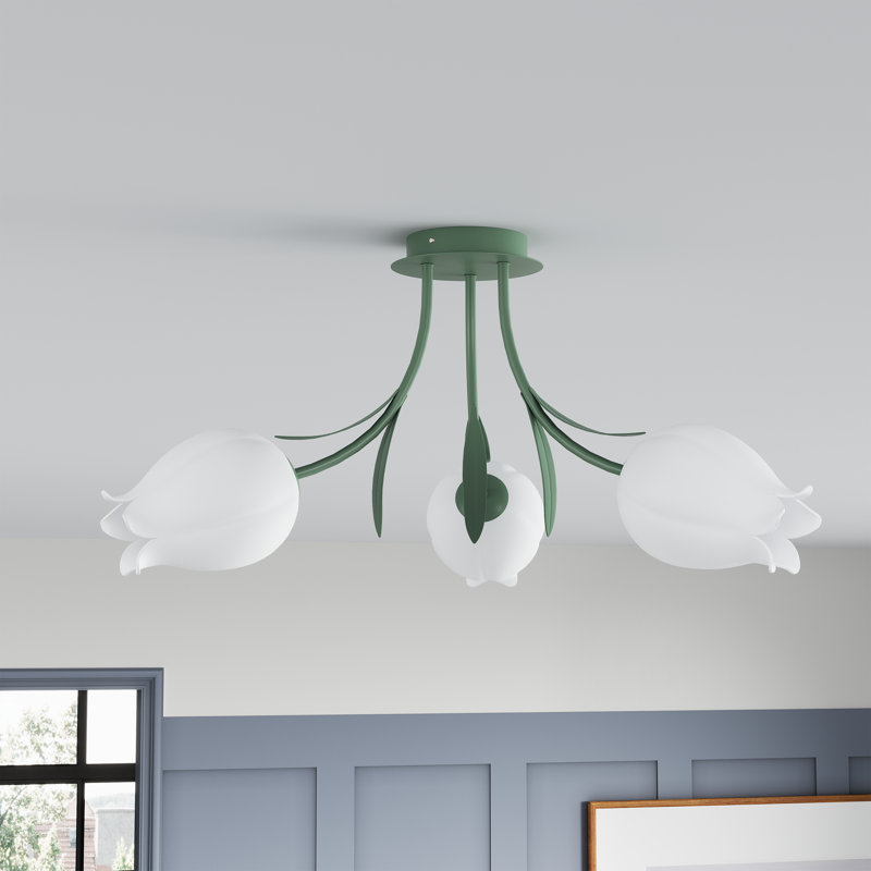 Plafonnier semi-encastré 3 lumières G9