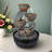 Indoor Tabletop Fountain Waterfall Fountain With LED Light Indoor Water Feature Desktop Fountain With Automatic Pump For Home And Office Decor