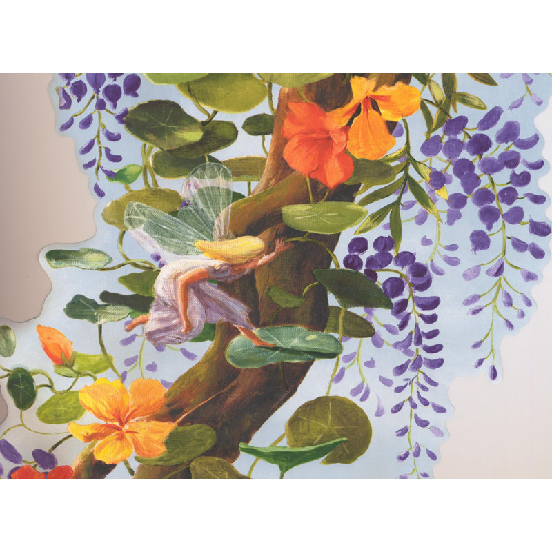 Magnifique arbre avec bordure murale verticale unique