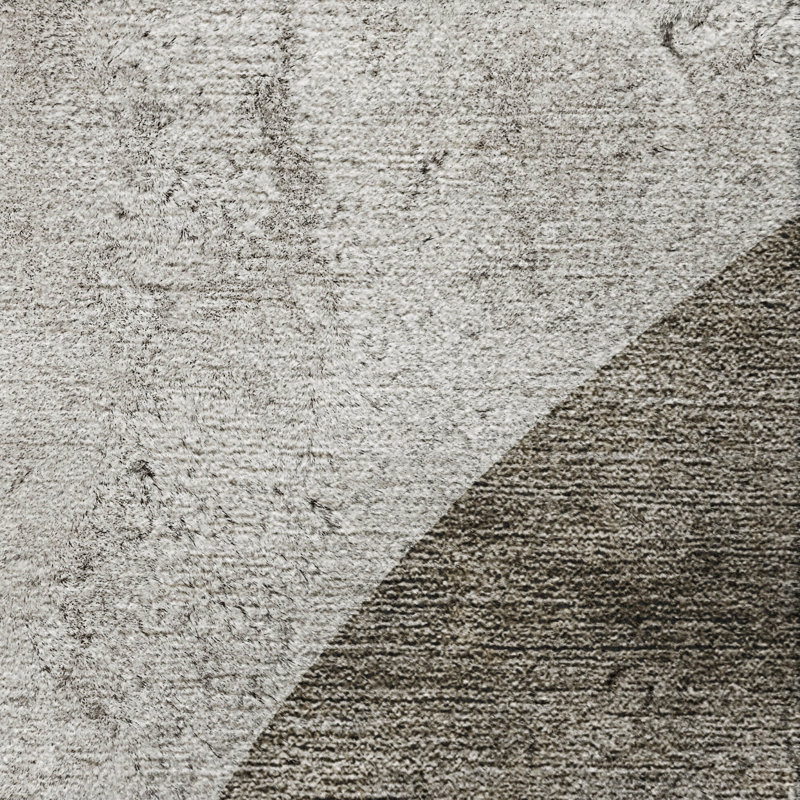 Tapis à poil long de qualité supérieure lavable à la machine ADS657, Taupe, 3 pi x 5 pi