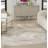 Abstract Machine Woven Area Rug in Cream/Grey-89957679