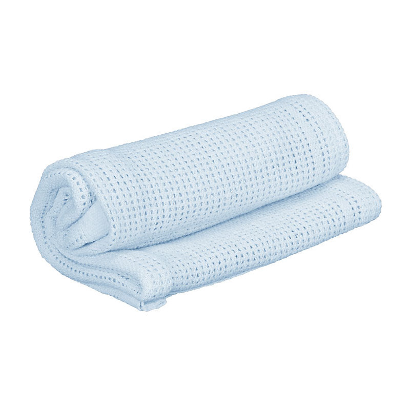 Cotton Baby Blanket, Blue