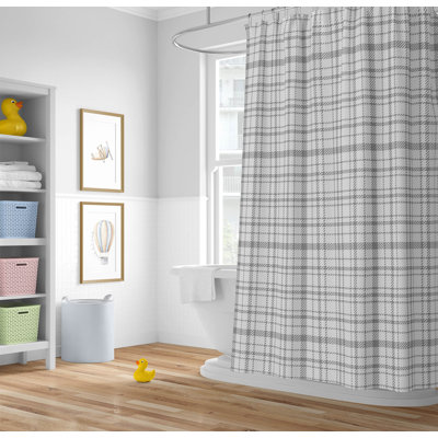 Liz Plaid Ultra-Thin Lightweight Shower Curtain