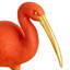 Élégante figurine à reflet ibis, multicolore