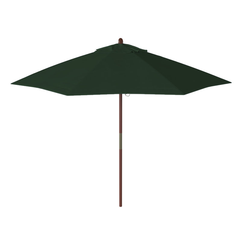 Parasols de marché 9 pi Jimerson, Toile Sunbrella® vert forêt