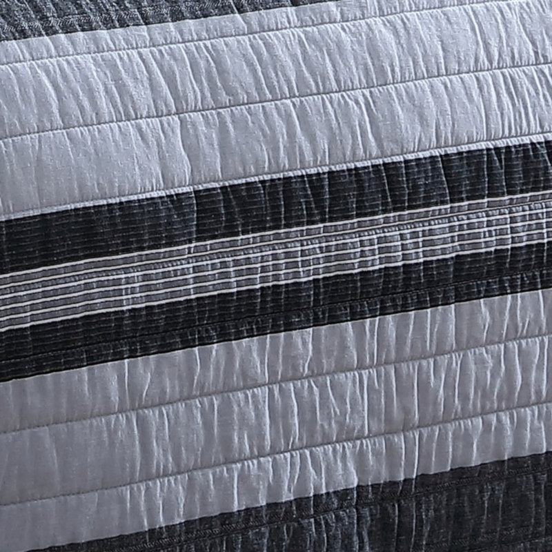 Twin Multicolor Cotton Reversible Quilt Set