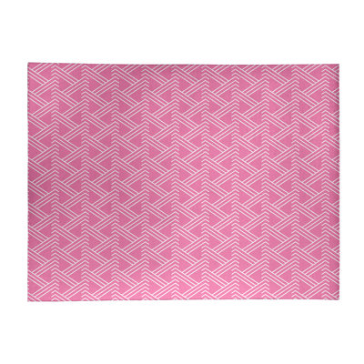 Tapis de zone rose zig zag