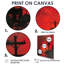 Rouge, noir, lignes électriques à l'obscurité I - art mural lignes électriques-1872130056-1872130068