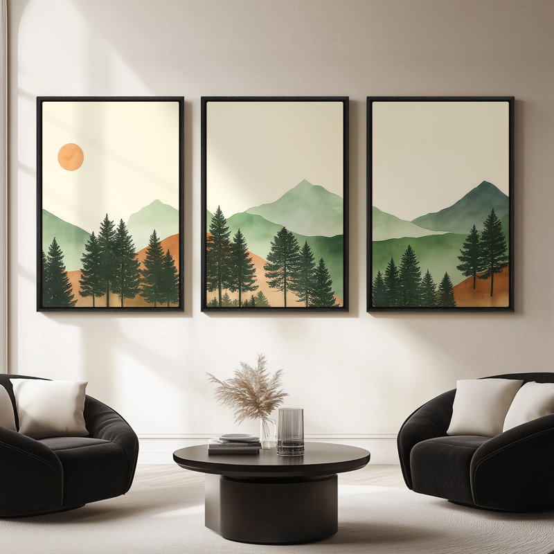 Art mural encadré, impressions murales abstraites rétro pour chambre à coucher, H 36 po x l 24 po, Noir