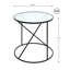 Indihar Glass Top Frame End Table