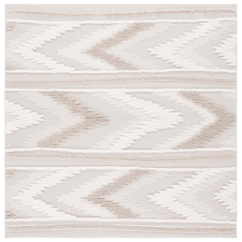 Tapis beige / ivoire Trends 110, Carré 6 pi 7 po