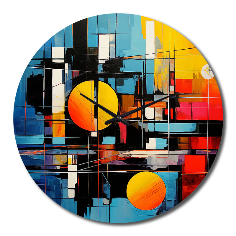 Horloge murale Mid-Century, Grand
