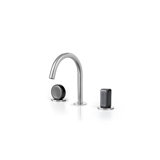 Acquaco Linki Io Deck Mount Three-Hole Widespread Bathroom Lavatory Faucet with 5-5/8'' Spout Reach