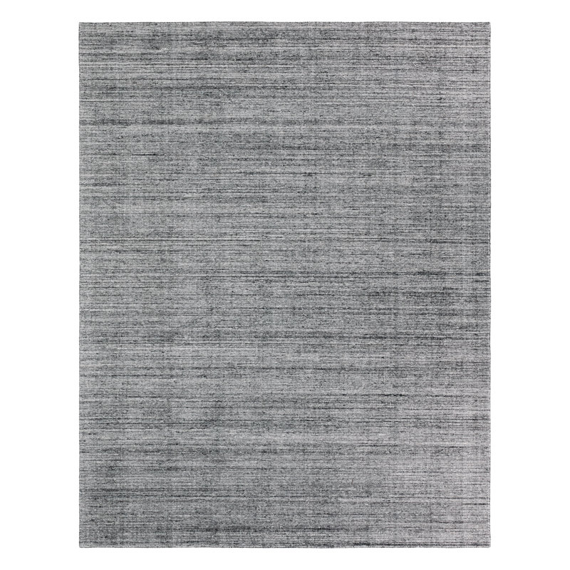 Tapis d'intérieur gris tissé à la main Hued, Rectangle 12 pi x 15 pi