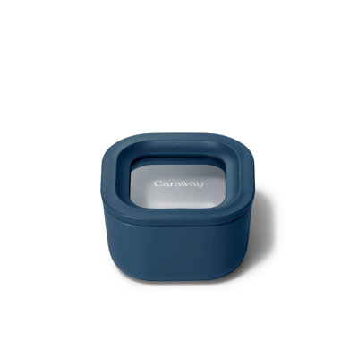 Caraway Mini Square Container w/ Lid, Cream