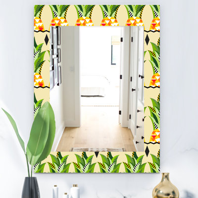 Miroir mural bohémien et éclectique tropical humeur