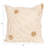 Cotton Slub Pillow With Tufted Flowers