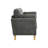 2 - Seater In Gray Modern Minimalist Design, And Compact Shape, Suitable For Small Spaces Cozy Settings, 30.5 Deep, 84 Lb Weight , , Gray, Minimalist, , Spaces, Quiet Settings