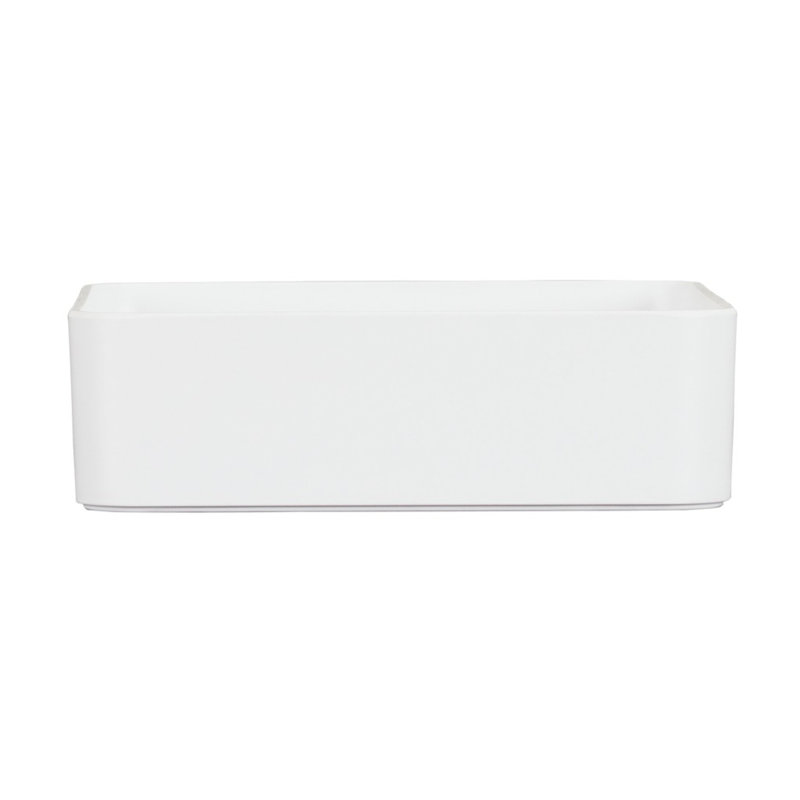 Plateau en mélamine Cal-Mil Hudson, H 3 po x l 10 po x P 10 po, Blanc