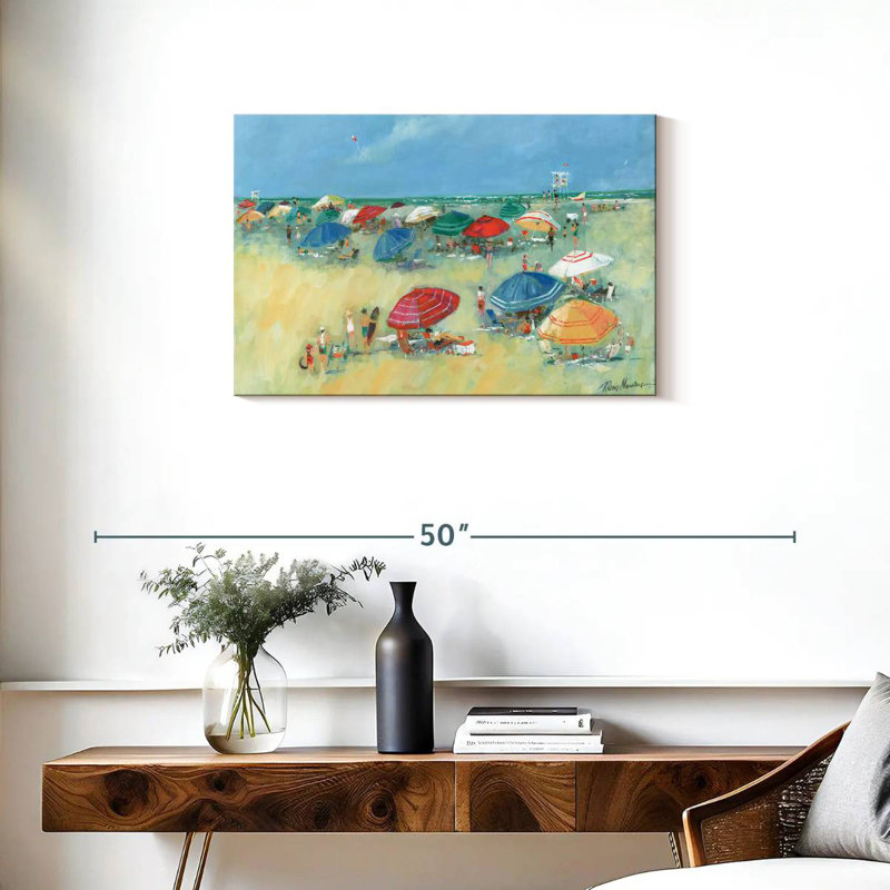 Gillard Umbrellas At The Shore I, 20" H x 30" W