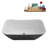 59" Streamline Soaking Freestanding Tub and Tray With Internal Drain-112235329
