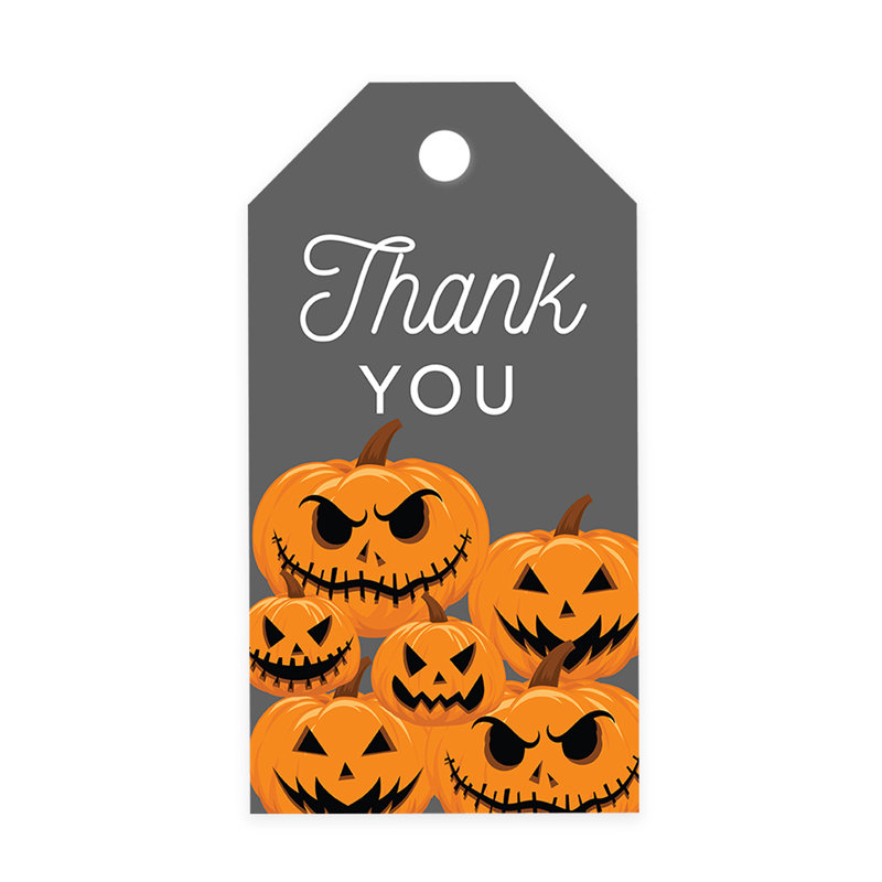 Sacs-cadeaux jetables en papier Scary Pumpkins