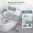 Tub Transfer Bench For Bathtub, Height Adjustable Shower Bench With Backrest, Shower Chair Bath Seat For Elderly, Seniors, Arm Support For Transfer-Gray