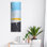 Art mural en métal luxueux «Distance I» par Erin Ashley, 12 po x 36 po
