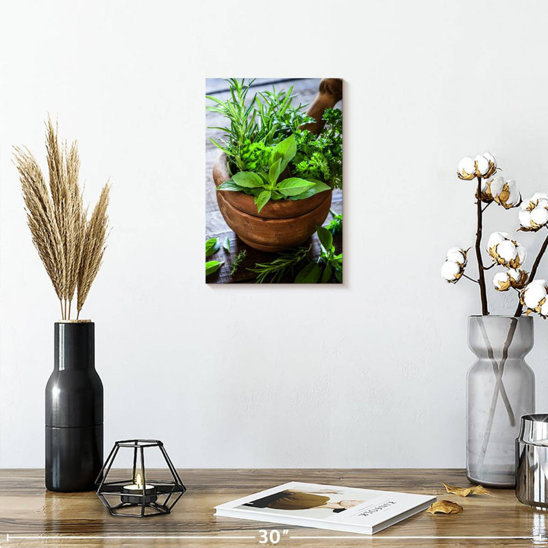 Yarlin Crushing Herbs, 12" H x 8" W