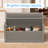 80 Gallon Outdoor Storage Bench With Backrest, Rattan-style Resin, 2-person-412599671