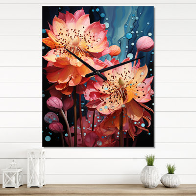 Horloge murale Grantsburg - Orchids
