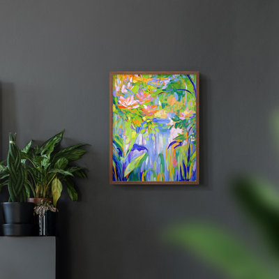 FLORAL Series DCXVIII  -Premium Framed Print -Ready to Hang - No Nails Required