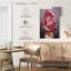 «Pink Floral Lady», reproduction sur toile-1803815306
