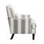 Fauteuil classique rembourré avec garniture cloutée et bois massif-855422821