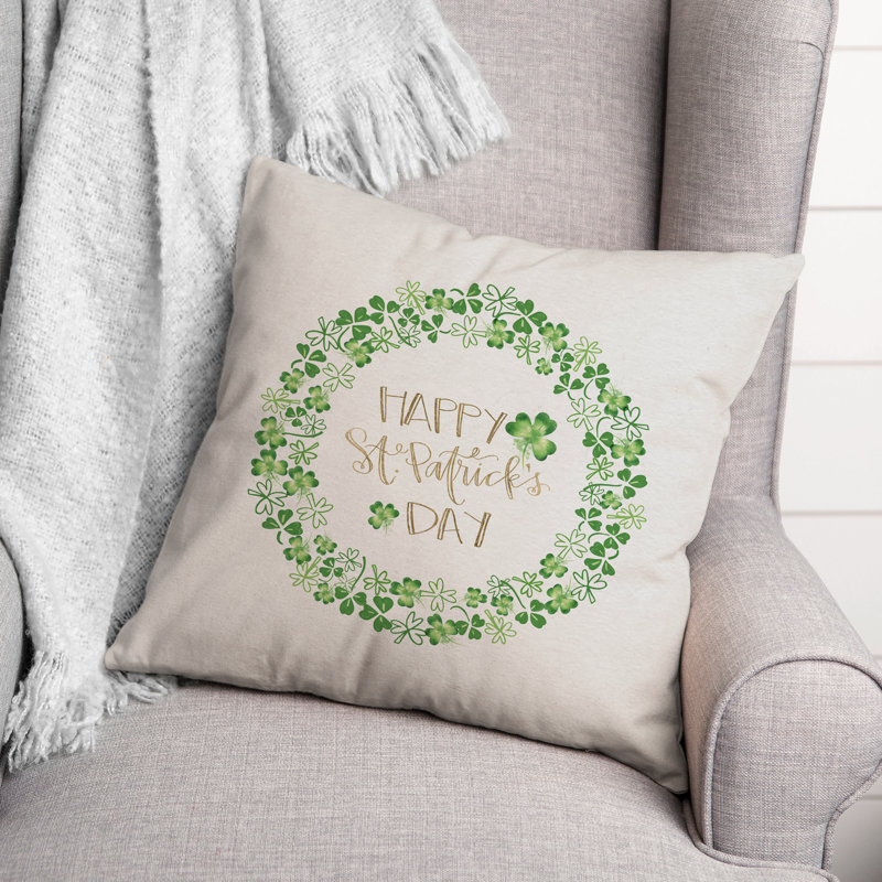 Spun Polyester Reversible Throw Pillow