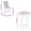 Solid Wood Patio Dining Set Table,