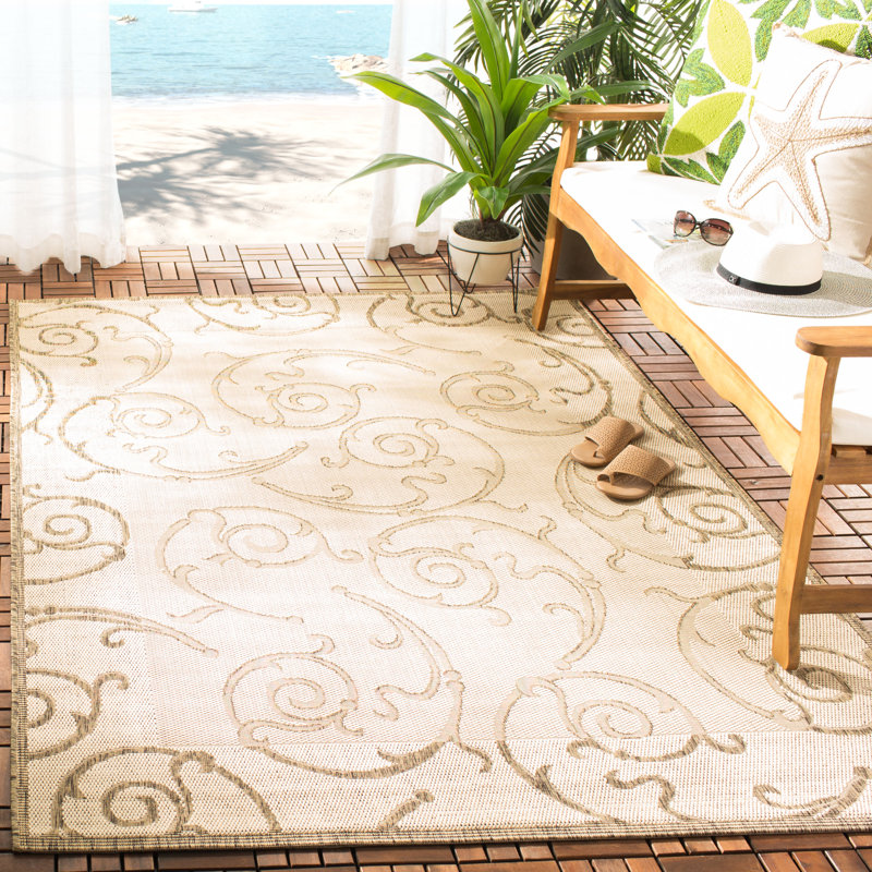 Tapis d'intérieur / extérieur Davonia, Rectangle 8 pi x 11 pi