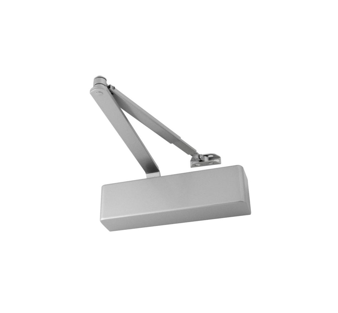 Overhead Door Closer Surface Mounted 101 Series Satin Nickel Fire Rated
