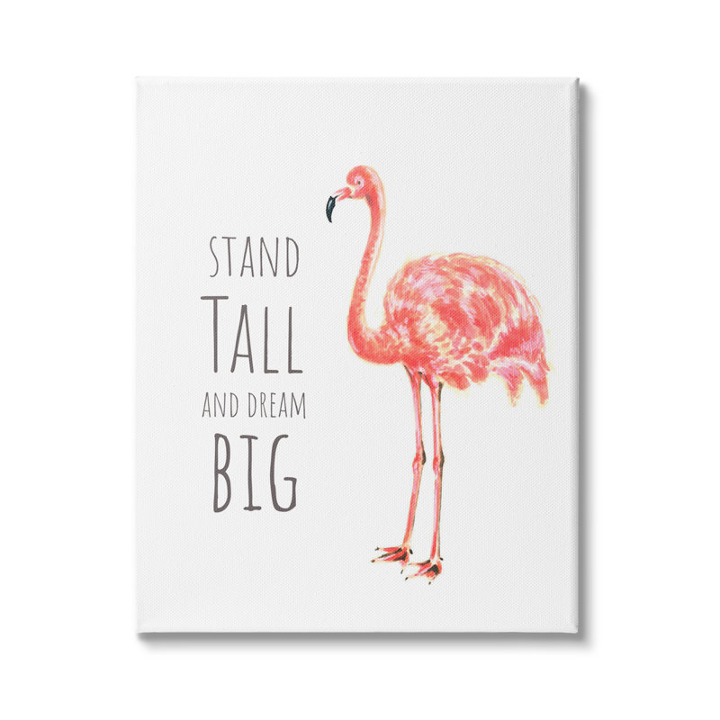«Stand Tall And Dream Big phrase» par Reesa Qualia - Art textuel, Plaque de bois, H 30 po x l 24 po