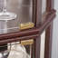 Vitrine de coin Tyrianne avec porte en verre, tablettes et éclairage-103128037