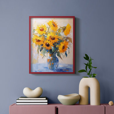 Série FLORAL CDLxxxi - Impression encadrée de qualité supérieure - Prêt à être accroché - Aucun clou requis