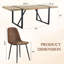 Ensemble de table de salle à manger 87 pouces en bois avec chaise rembourrée en similicuir-115826491-115826494