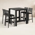 Farrah Square 4 - Person 39" Long Bar Height Dining Set