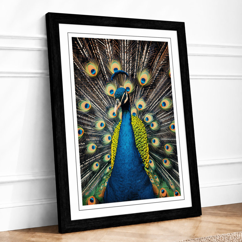 Peacock Ascending Maximalist - Print, A1 - 84.1 x 59.4 cm, Black