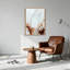 Bronze et blanc abstrait, tourbillons fluides sur toile-132731235