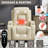 PU Infinite Position Up To 350 LBS Power Lift Recliner Chair For Elderly, Heavy Duty Motion Mechanism With 8-Point Vibration Massage And Lumbar Heating, USB Charging Port, Cup Holders-287351280-287351283