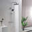 10" Wall Mounted Solid Brass Rainfall Complete Shower System With Hand Shower-119925590