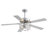  52'' Jodie  Crystal Chandelier Fan , Fandelier Ceiling Fan with Light, 6-Speeds, Quiet DC Motor, Ceiling Fan Chandeliers, Modern Ceiling Fans for Bedroom, Living Room